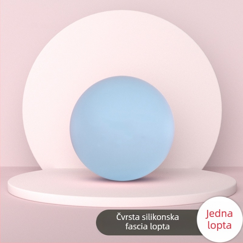 Miofascijalna masažna lopta - silikon, ne napuhuje se, za ramena, vrat, noge i leđa