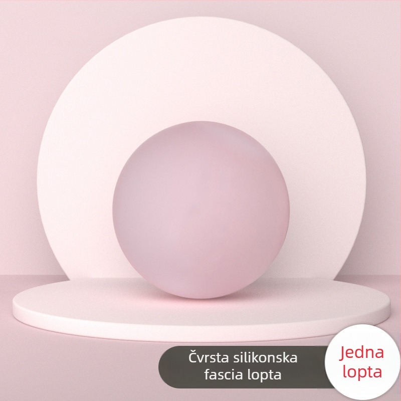 Miofascijalna masažna lopta - silikon, ne napuhuje se, za ramena, vrat, noge i leđa