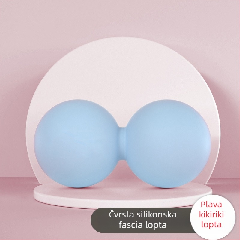 Miofascijalna masažna lopta - silikon, ne napuhuje se, za ramena, vrat, noge i leđa