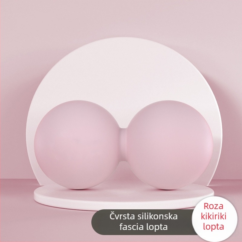 Miofascijalna masažna lopta - silikon, ne napuhuje se, za ramena, vrat, noge i leđa