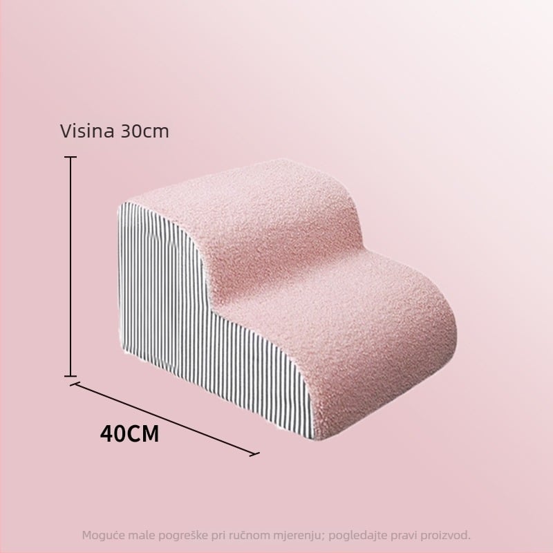 Pasje stepenice uz krevet – velur, uklonjive i perive, rampa za kućne ljubimce