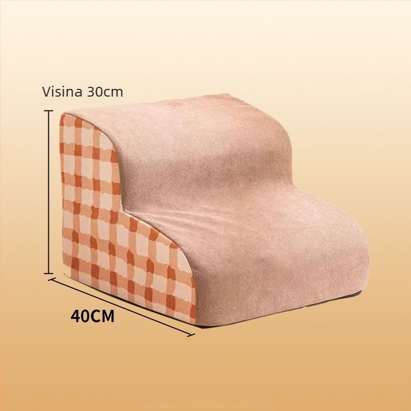 Pasje stepenice uz krevet – velur, uklonjive i perive, rampa za kućne ljubimce