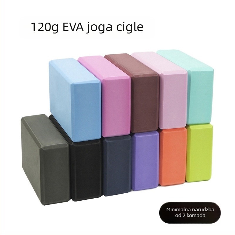 Eva joga blok, EVA pjena, 120 g, za odrasle i djecu, blok visoke gustoće za vježbe špagata