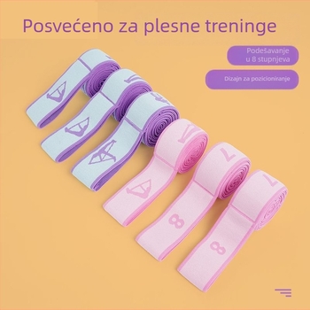 Elastični pojas za jogu i pilates — istezanje leđa, plesno istezanje, kućni trening za žene, pojas za trening (Materijal: Drugo; Značka: Flying sword)
