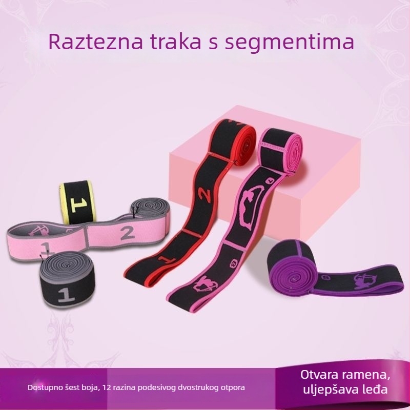 Elastični pojas za jogu i pilates — istezanje leđa, plesno istezanje, kućni trening za žene, pojas za trening (Materijal: Drugo; Značka: Flying sword)