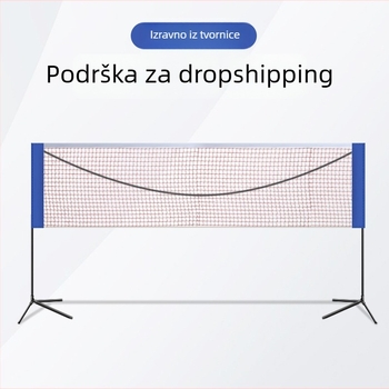 Stalak za mrežu za badminton, sklopivi i prijenosni dizajn, Mingqi Sports, prilagođavanje dostupno, pogodno za stolni tenis i badminton, dopušta privatne marke