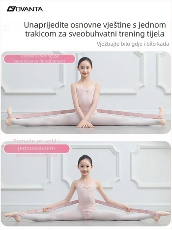 Ovanda dječja baletna elastična traka za trening, 12-segmentni dizajn