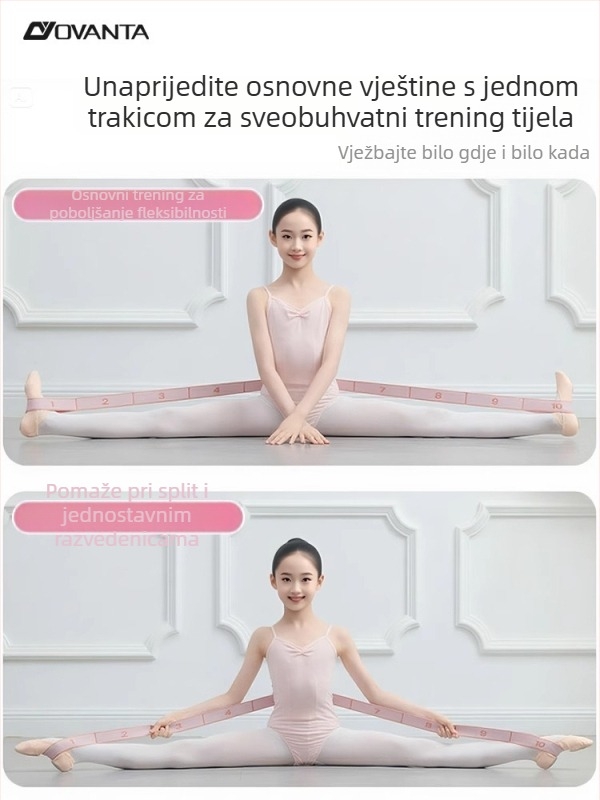 Ovanda dječja baletna elastična traka za trening, 12-segmentni dizajn