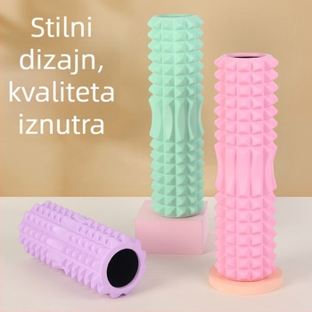 Unique jogijske pomagala: joga kotačić, pjenasti valjak, fascia štap za opuštanje mišića nogu