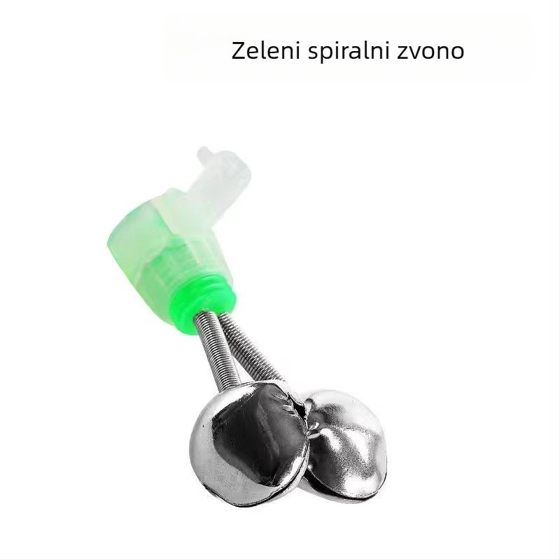 Zvonac za morski ribolov na štapu s osvjetljenjem i alarmom protiv ispadanja – dvostruki zvon, metal, Wenxing