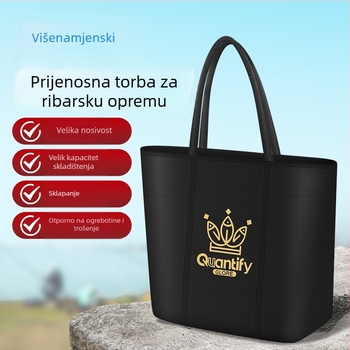 Torba za ribolovnu opremu — platno, vodootporna, sklopiva, prijenosna