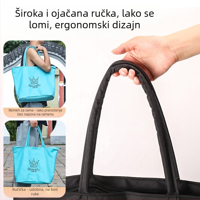 Torba za ribolovnu opremu — platno, vodootporna, sklopiva, prijenosna