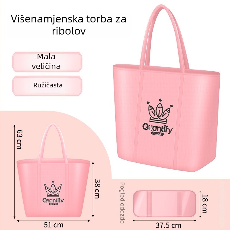 Torba za ribolovnu opremu — platno, vodootporna, sklopiva, prijenosna