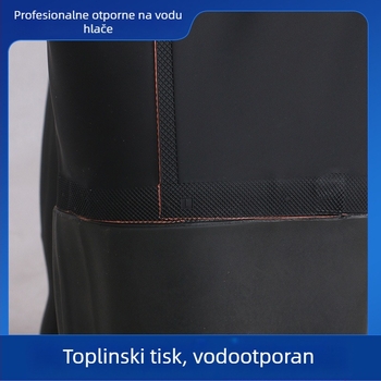 Unisex vodootporni ribolovni kombinezon s kišnim hlačama i vodnim cipelama — otporan na habanje, antistatičan, otporan na kiseline i lužine, PVC tkanina