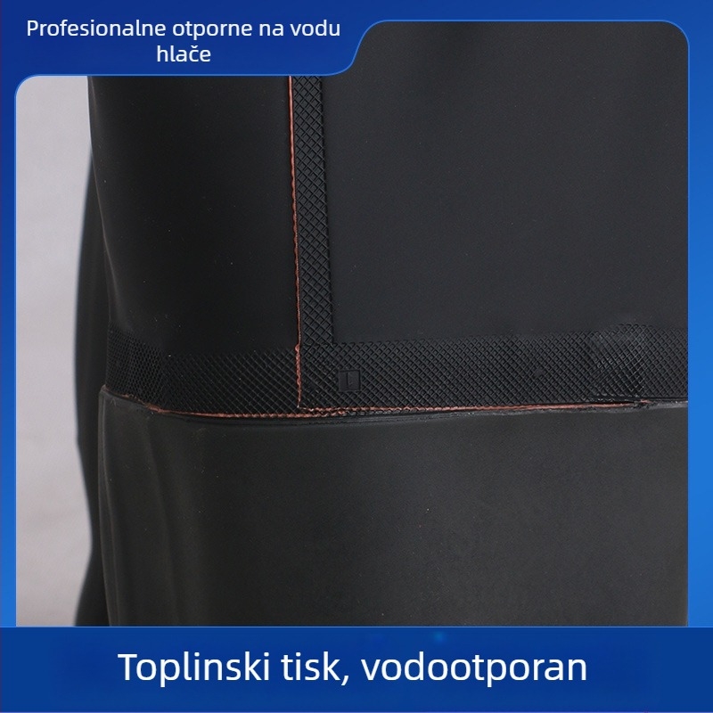 Unisex vodootporni ribolovni kombinezon s kišnim hlačama i vodnim cipelama — otporan na habanje, antistatičan, otporan na kiseline i lužine, PVC tkanina
