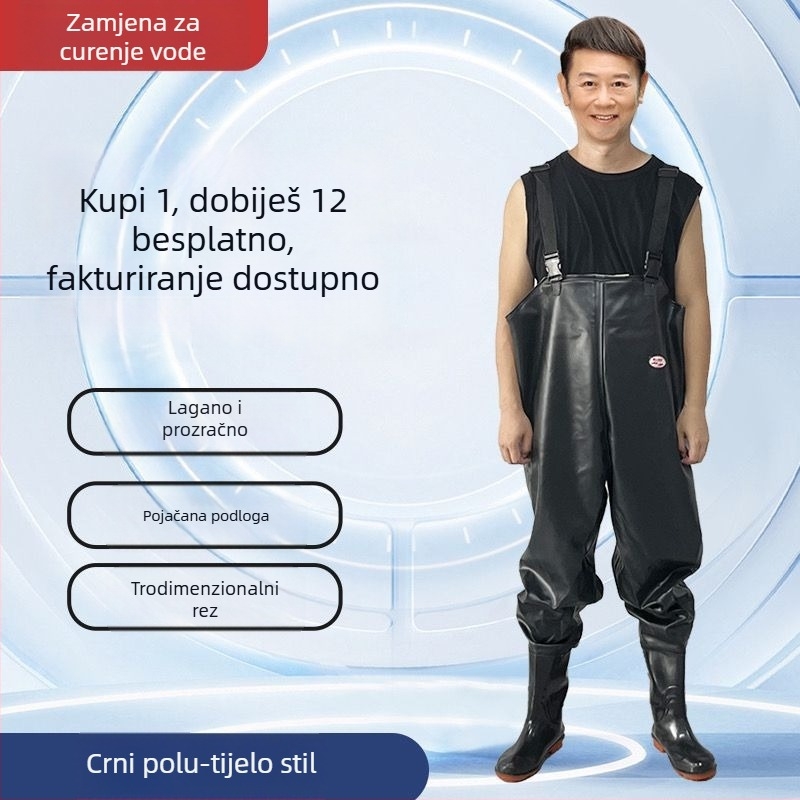 Cjeloviti vodootporni ribolovni kombinezon, jednodijelni, debeli materijal, proljeće, za muškarce