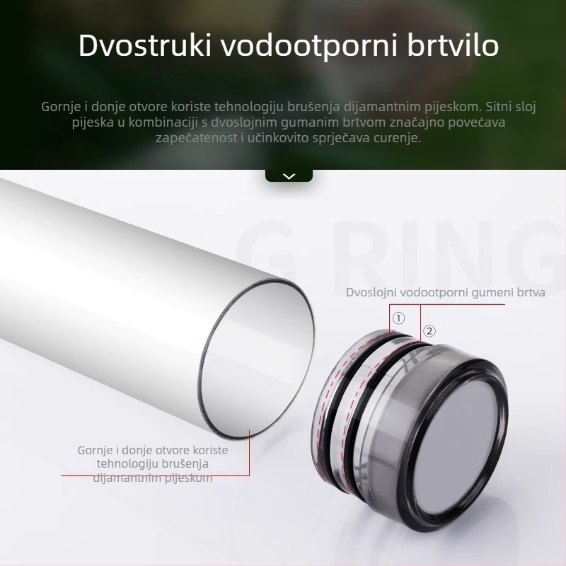 Plivački skladišni tubus za ribolov – prozirni plast, velika kapaciteta, marka Good fishing