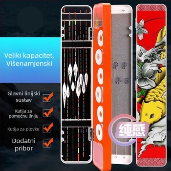 Višefunkcionalna kutija za ribolov – tri u jedan, trostruki slojevi, velika zapremina za najlon