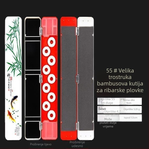 Višefunkcionalna kutija za ribolov – tri u jedan, trostruki slojevi, velika zapremina za najlon