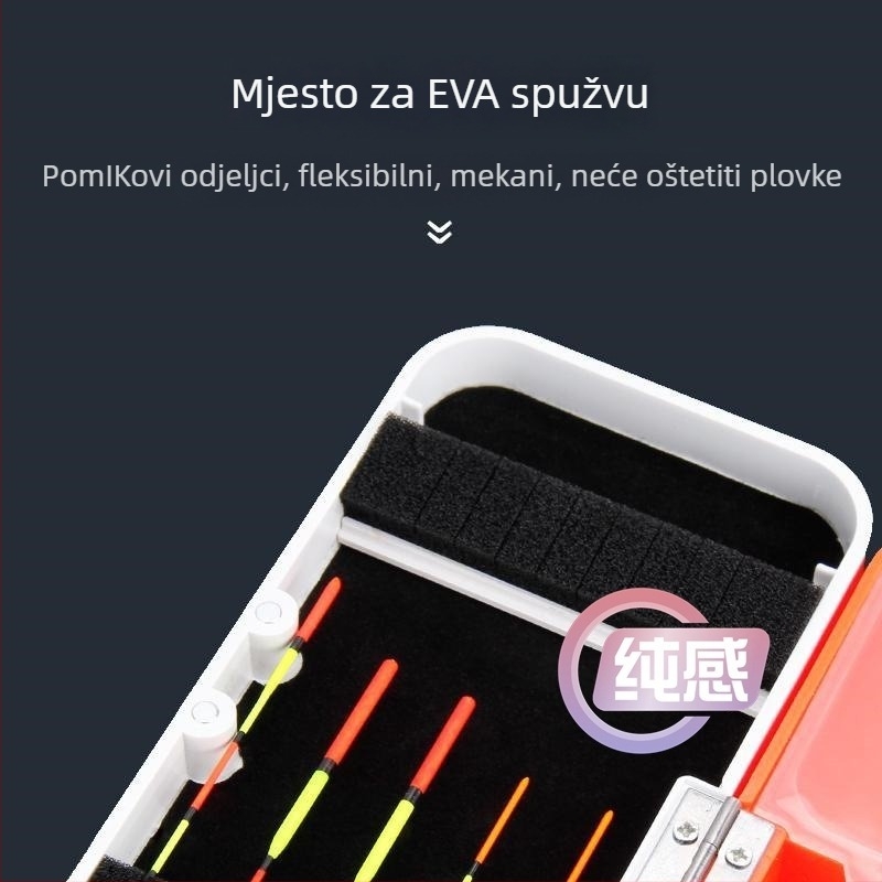 Višefunkcionalna kutija za ribolov – tri u jedan, trostruki slojevi, velika zapremina za najlon