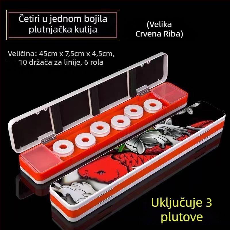 Višefunkcionalna kutija za ribolov – tri u jedan, trostruki slojevi, velika zapremina za najlon