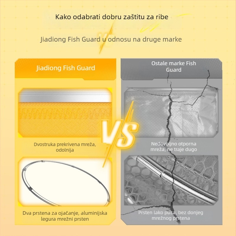 Jiajiaoni Sve-U-Jednom Brzo-Sušeća Mreža Za Divlji Ribolov – Zaštita Ribolova