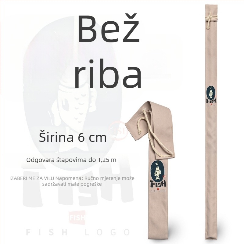 Platnena torba za ribolovni štap, duljine 1,3 m, neelastična zaštitna torba