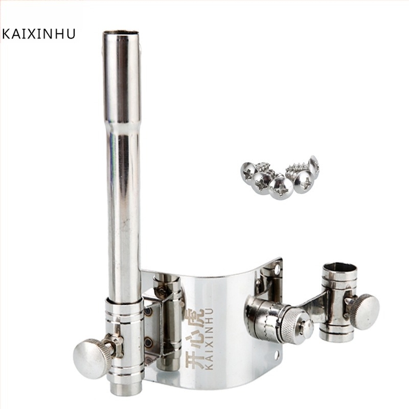 Nerđajući čelični fiksni kut ribolov – trodijelni set dodataka s nosačem za štapove, pladnjem za mamce i nosačem za kišobran | Happy Tiger