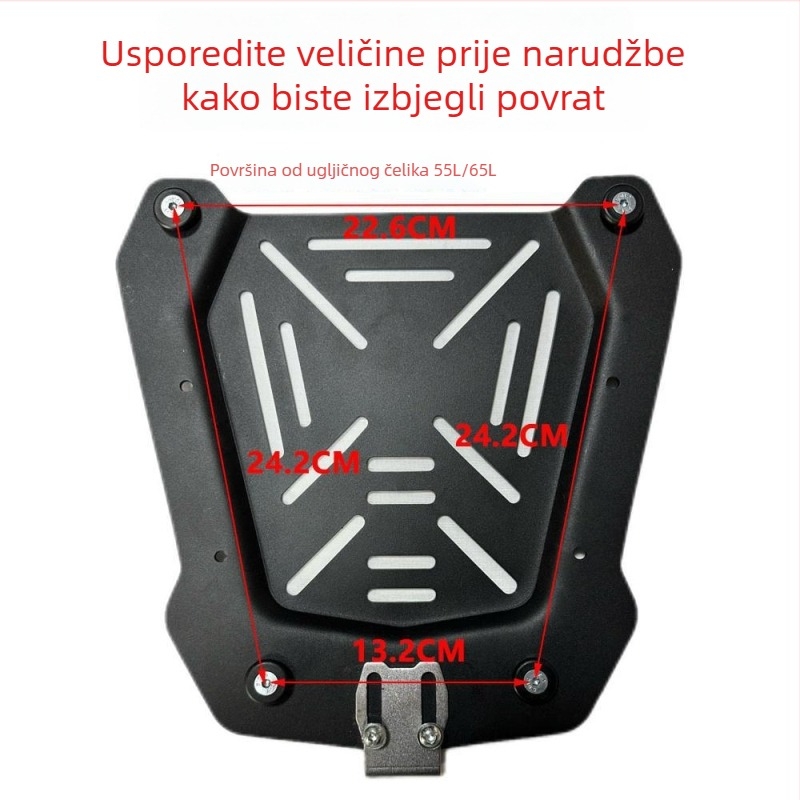 Univerzalni set za instalaciju stražnjeg prtljažnika motocikla s brzim otpuštanjem, za kutije od željeza, kutije za ribolov, kutije s alatom i prtljagu