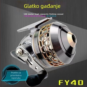 Spinning kolut za ribolov — model FY40, metalna konstrukcija, Peak Whisperer