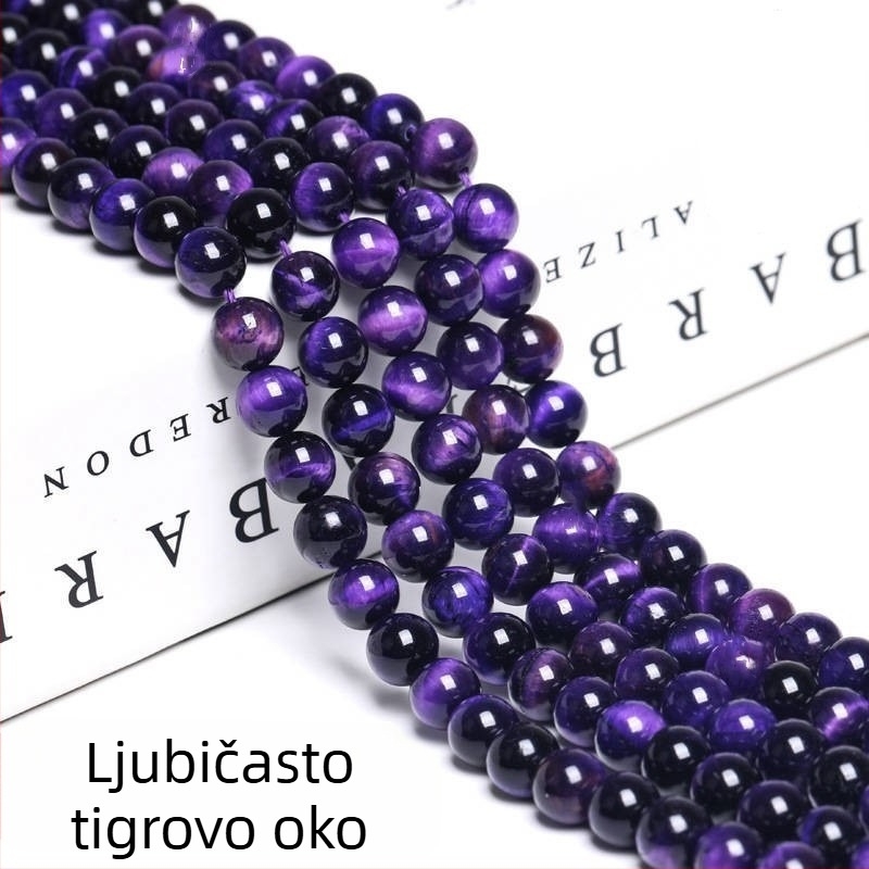 7A prirodne žute tigrovo oko perle, višebojne okrugle labave perle za izradu nakita (poluproizvod) – materijal za narukvice i ogrlice