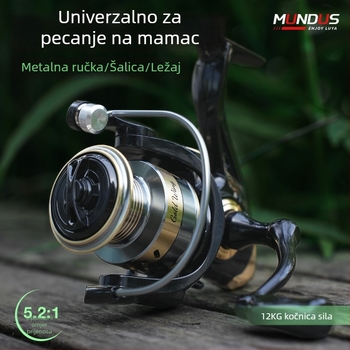 Potpuno metalni spinning kolut za ribolov, pakiranje 40 komada, pogodno za privatnu marku