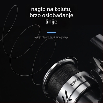 HAUT TON/HORTON spinning kolut za ribolov — omjer prijenosa 5.2:1, pakiranje 40 kom., licencirana privatna marka