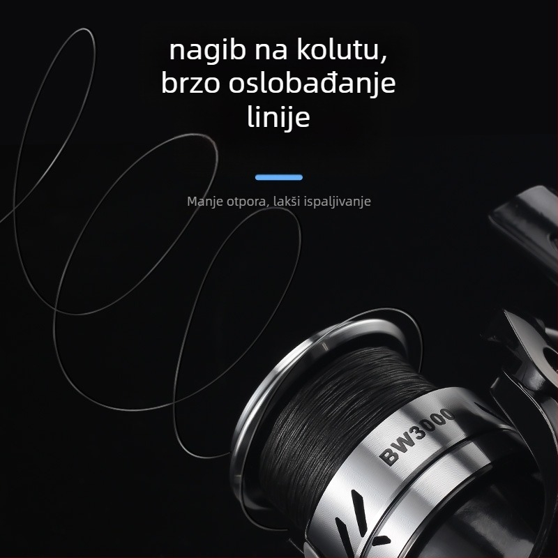 HAUT TON/HORTON spinning kolut za ribolov — omjer prijenosa 5.2:1, pakiranje 40 kom., licencirana privatna marka