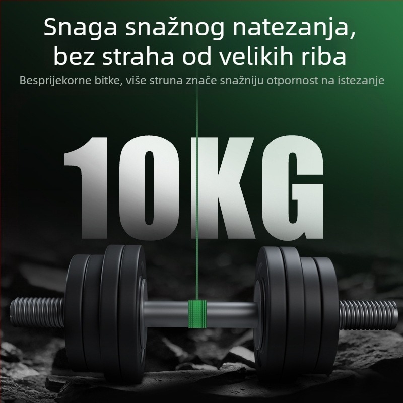 YGR PE Glavna ribolovna linija — potonja, s karbonskim jezgrom, otporna na habanje, za velike ribe