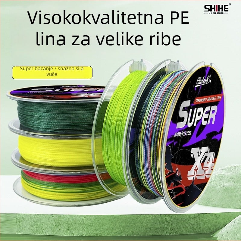 Shihe PE glavna ribolovna linija, 0.8# snaga, duljina 100000 m