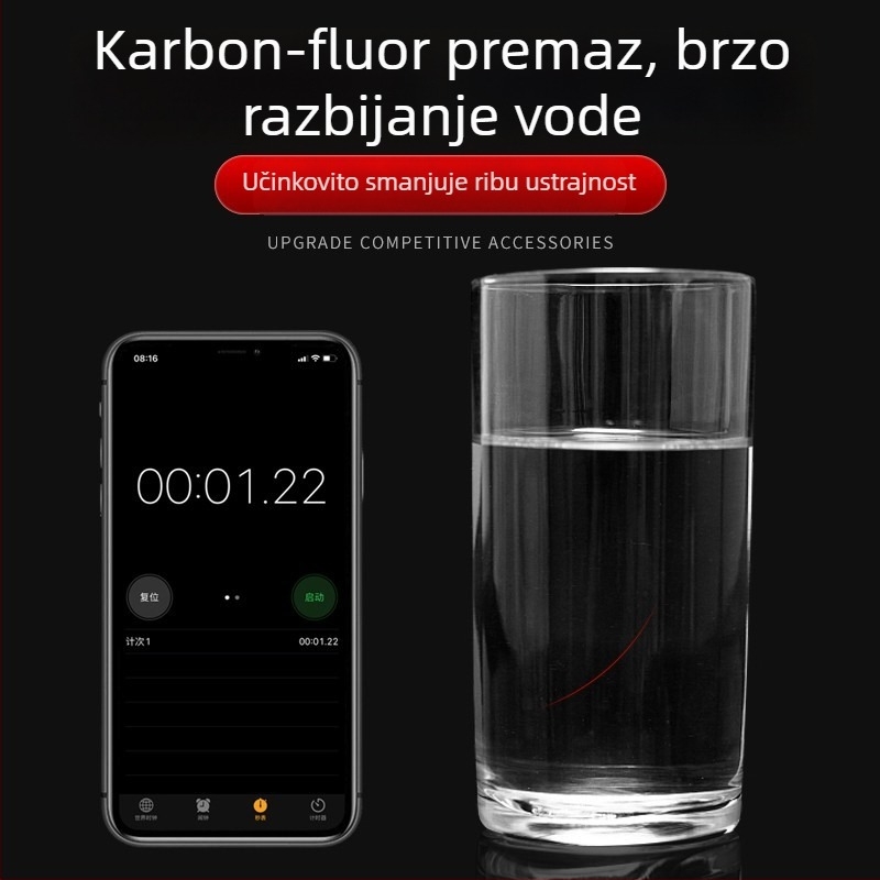 Set podlini za ribolov s povezanom glavnom linijom, najlon linija za šarana, izuzetno jaka napetost