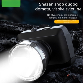 LED punjiva čelna svjetiljka za vanjsku upotrebu – domet 100–200 m, trajanje osvjetljenja 5–9 h