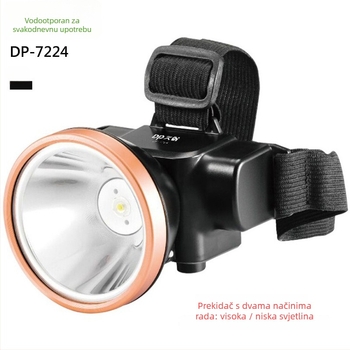 LED punjiva čelna svjetiljka za vanjsku upotrebu – domet 100–200 m, trajanje osvjetljenja 5–9 h