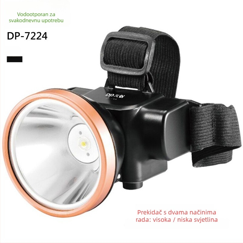 LED punjiva čelna svjetiljka za vanjsku upotrebu – domet 100–200 m, trajanje osvjetljenja 5–9 h