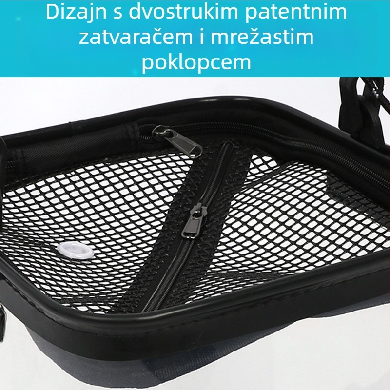 Sklopiva kanta za ribolov s mrežastim poklopcem, EVA plast, s držačem