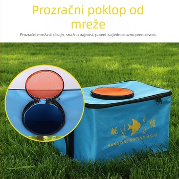 Sklopivi vodeni tank za ribu s poklopcem, prenosni posuda za žive ribe, ribolovna oprema u platnenoj kutiji (Materijal: Drugo; Bruto težina: Druga)