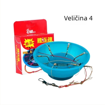 Eksplozivna udica (udica zdjela), bodljikava, 60 komada, za ribolov na oceanskoj plaži