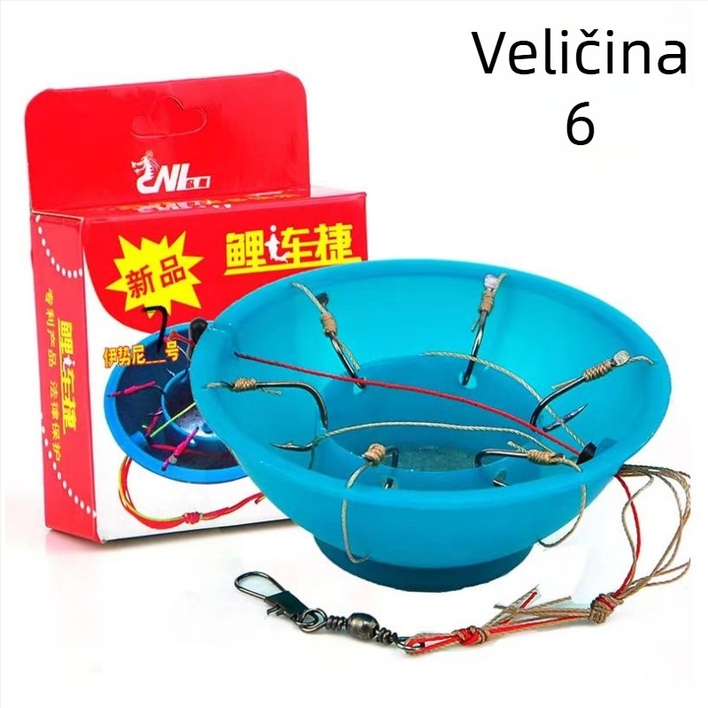 Eksplozivna udica (udica zdjela), bodljikava, 60 komada, za ribolov na oceanskoj plaži