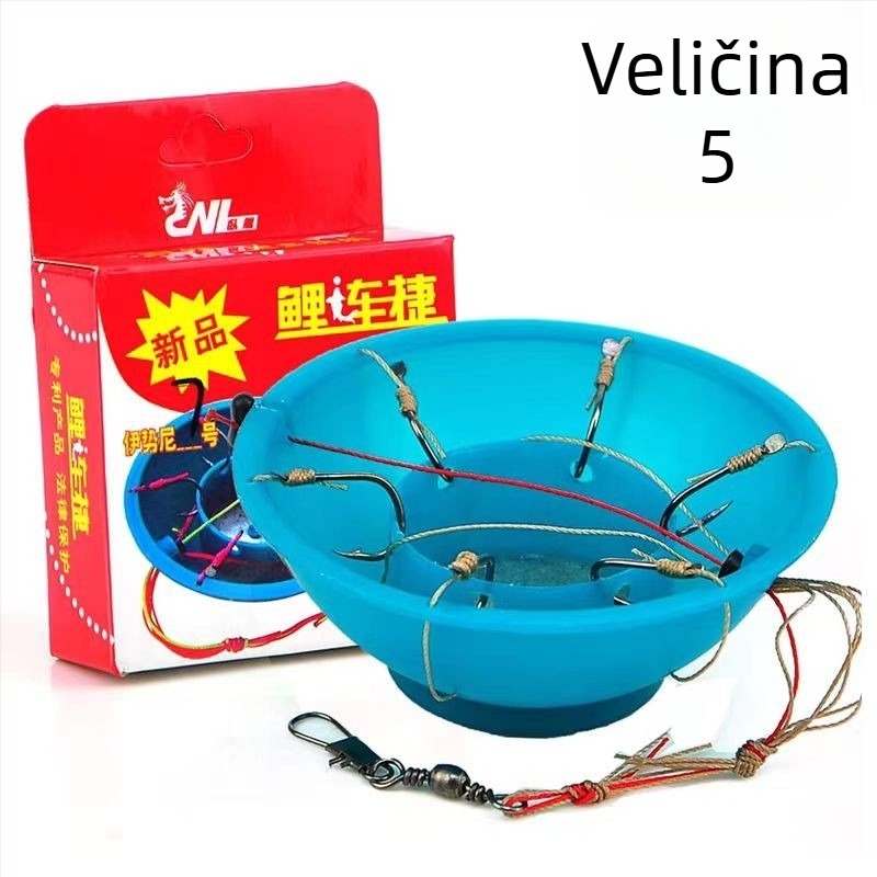 Eksplozivna udica (udica zdjela), bodljikava, 60 komada, za ribolov na oceanskoj plaži