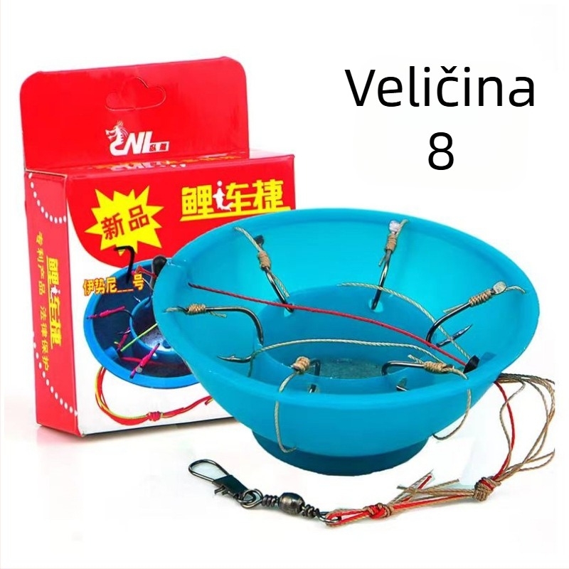 Eksplozivna udica (udica zdjela), bodljikava, 60 komada, za ribolov na oceanskoj plaži