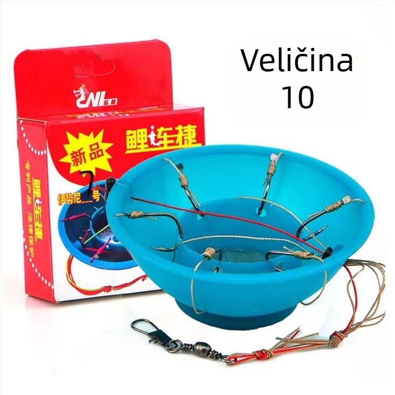 Eksplozivna udica (udica zdjela), bodljikava, 60 komada, za ribolov na oceanskoj plaži