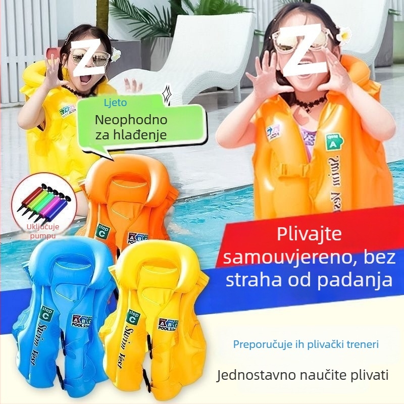 Dječji napuhavajući prsluk za plivanje i plivački prsten; Marka Other, Materijal Other, Uzor Advertising logo, Kategorija Plivački prsten