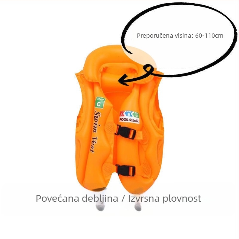 Dječji napuhavajući prsluk za plivanje i plivački prsten; Marka Other, Materijal Other, Uzor Advertising logo, Kategorija Plivački prsten
