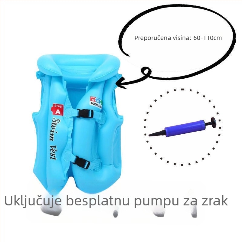 Dječji napuhavajući prsluk za plivanje i plivački prsten; Marka Other, Materijal Other, Uzor Advertising logo, Kategorija Plivački prsten
